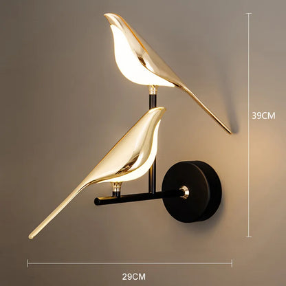 Golden Bird Wall Lamp