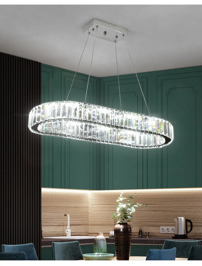 Crystal Oval Chandelier