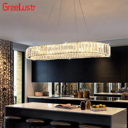 Crystal Oval Chandelier