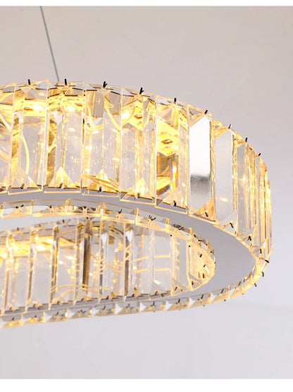 Crystal Oval Chandelier