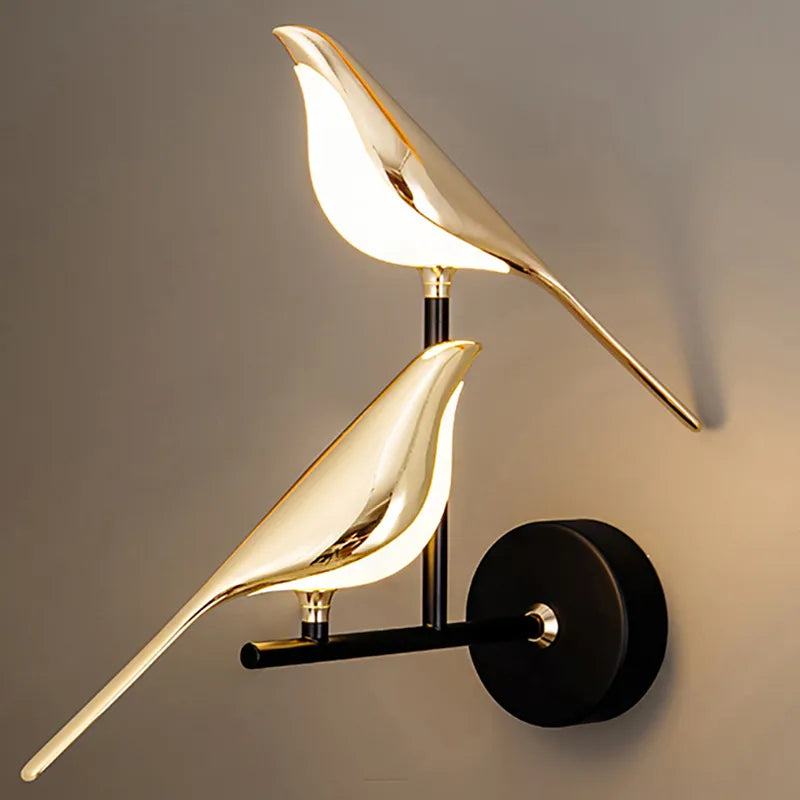 Golden Bird Wall Lamp